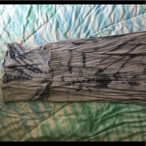 Billabong long strapless dress or long flowy skirt